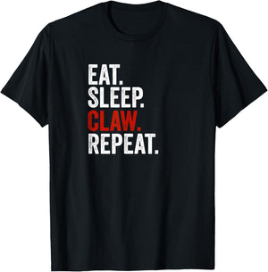 Eat Sleep Claw Repeat Ain't No Laws Hard Seltzer T-Shirt - T-Shirt | Black