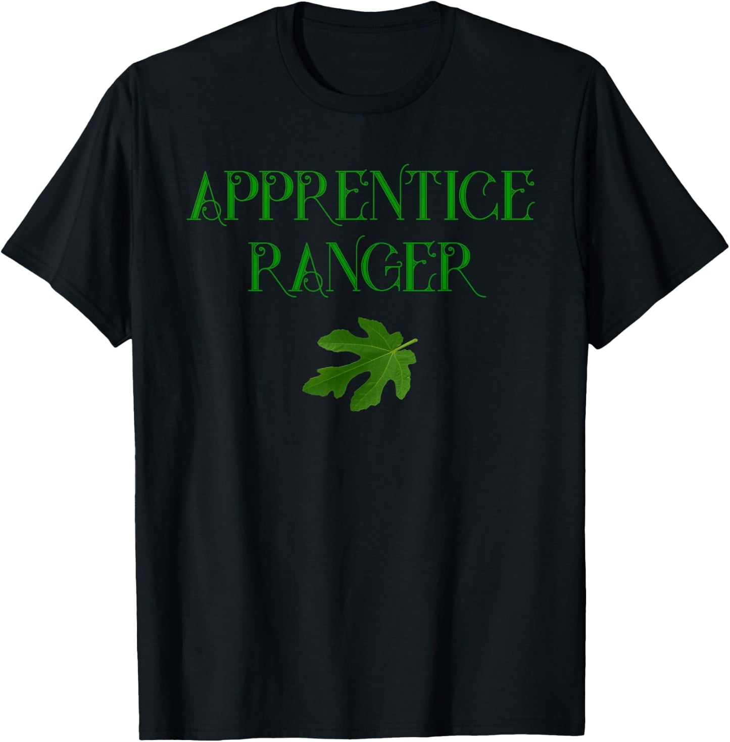 Apprentice Ranger Oak Leaf Book Lover Shirt T-Shirt - T-Shirt | Black