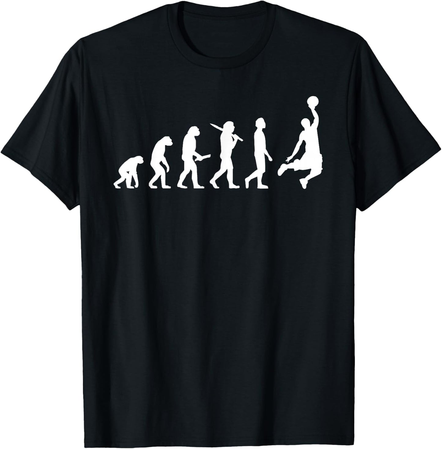 Funny Basketball Evolution - Basketball Player T-Shirt - T-Shirt | Black