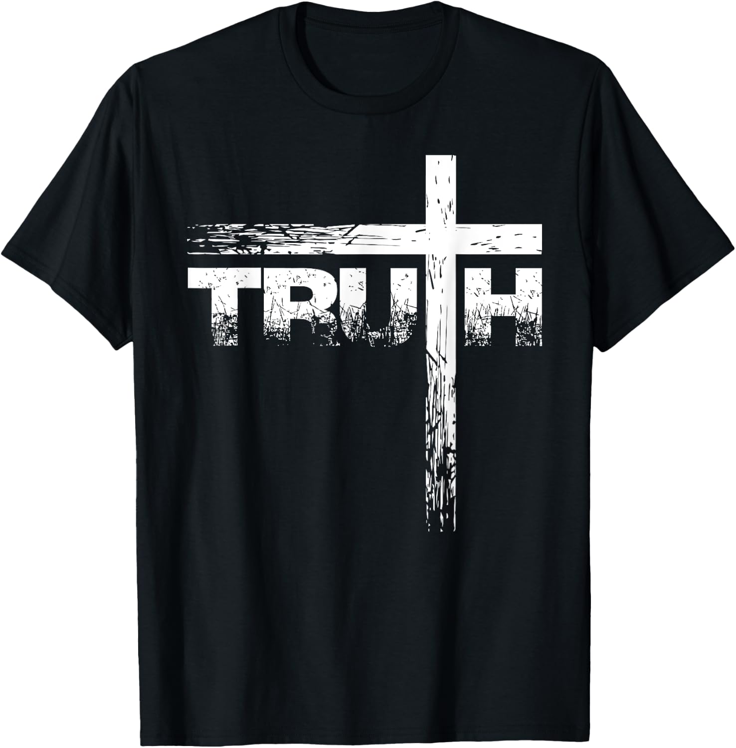 Christian Truth and Cross Christian Cross Shirt T-Shirt - T-Shirt | Black
