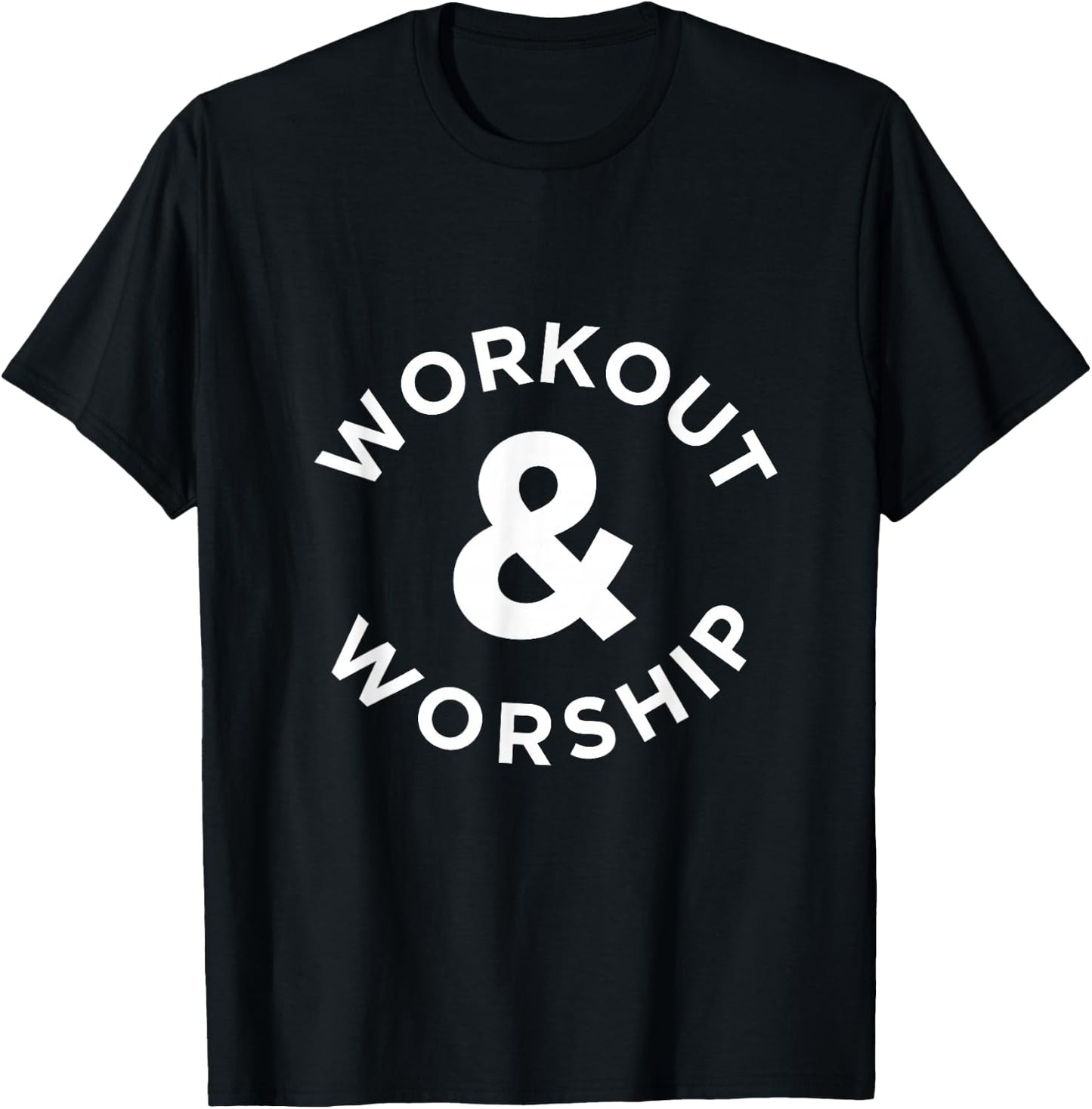 Christian Workout Worship T-Shirt - T-Shirt | Black