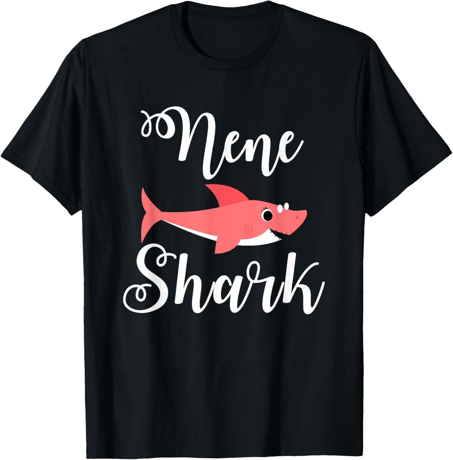 NeNe Shark Funny Hawaiian Grandma Mother's Day Gift T-Shirt - T-Shirt | Black