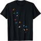 Flying Paper Cranes Birds T-Shirt - T-Shirt | Black