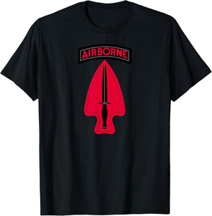USASOC Shirt - Delta Force Shirt - SFOD-D - Center T-Shirt - T-Shirt | Black