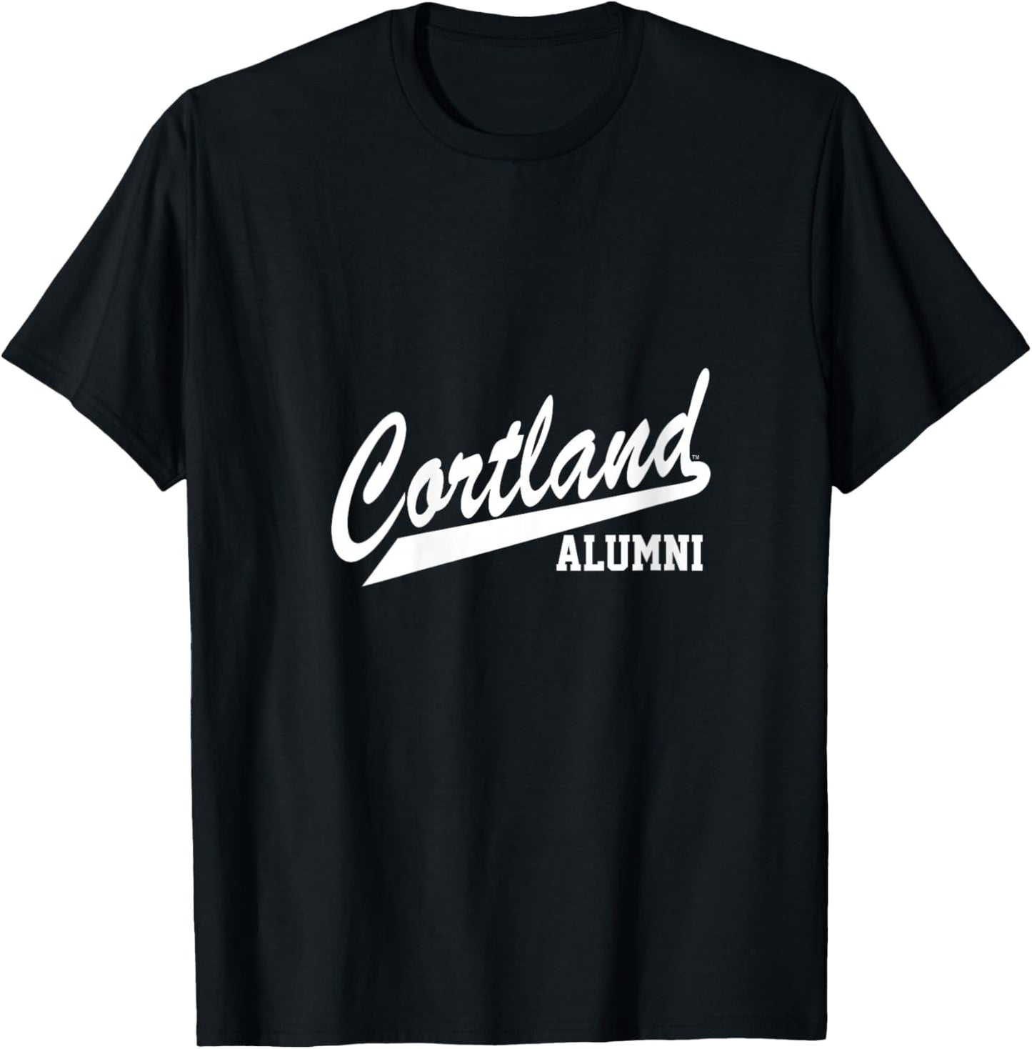 Women's SUNY Cortland Alumni Red Dragons Script V-Neck T-Shirt - T-Shirt | Black