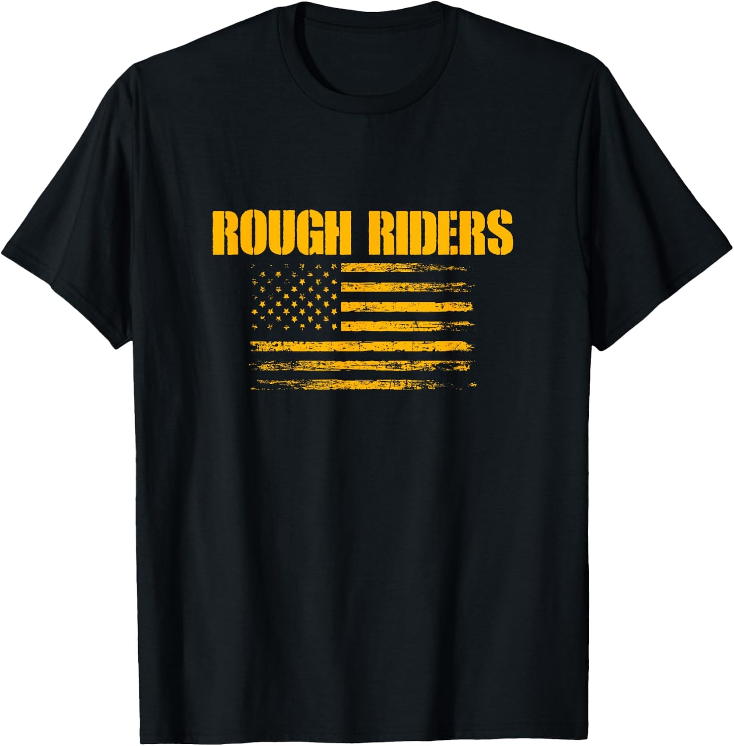 Pima Rough Riders USA Flag Pride T-Shirt - T-Shirt | Black