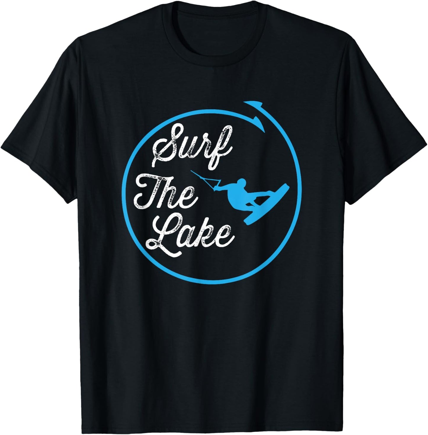 Wakeboard T Shirt Surf The Lake T-Shirt - T-Shirt | Black