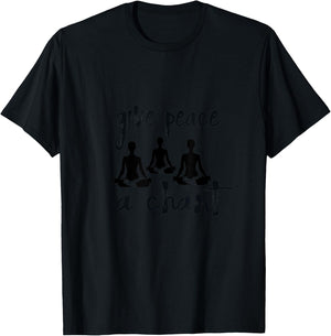 Yoga Kirtan Chant Peace Love World T-Shirt - T-Shirt | Black