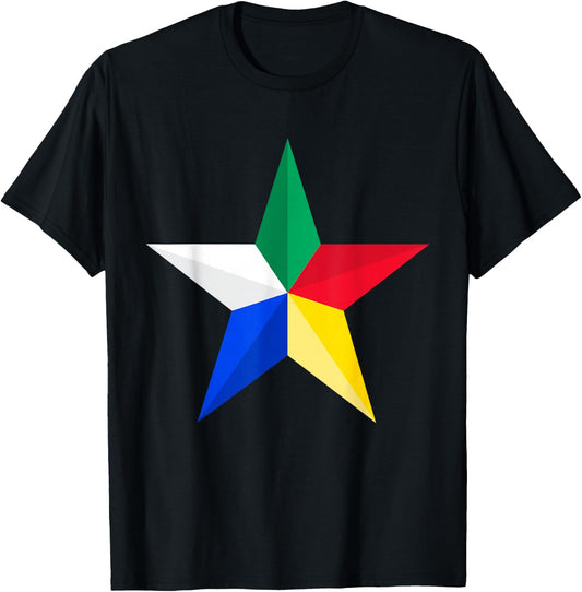Druze star,Druze flag,Druze symbol,As Suwayda,Syria,Lebanon. T-Shirt - T-Shirt | Black