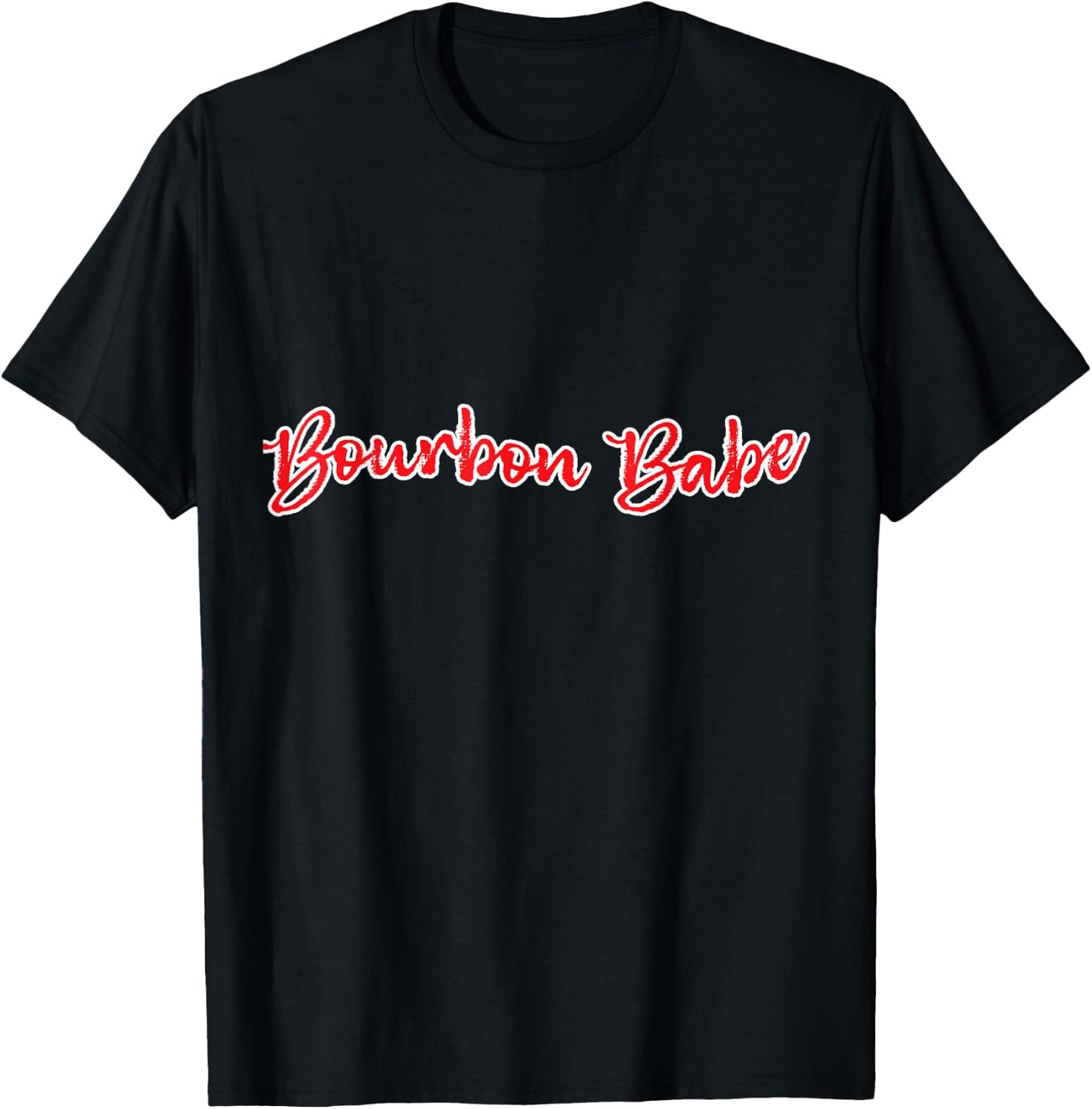 Bourbon Babe Kentucky Whiskey Graphic Country Fan T-Shirt - T-Shirt | Black
