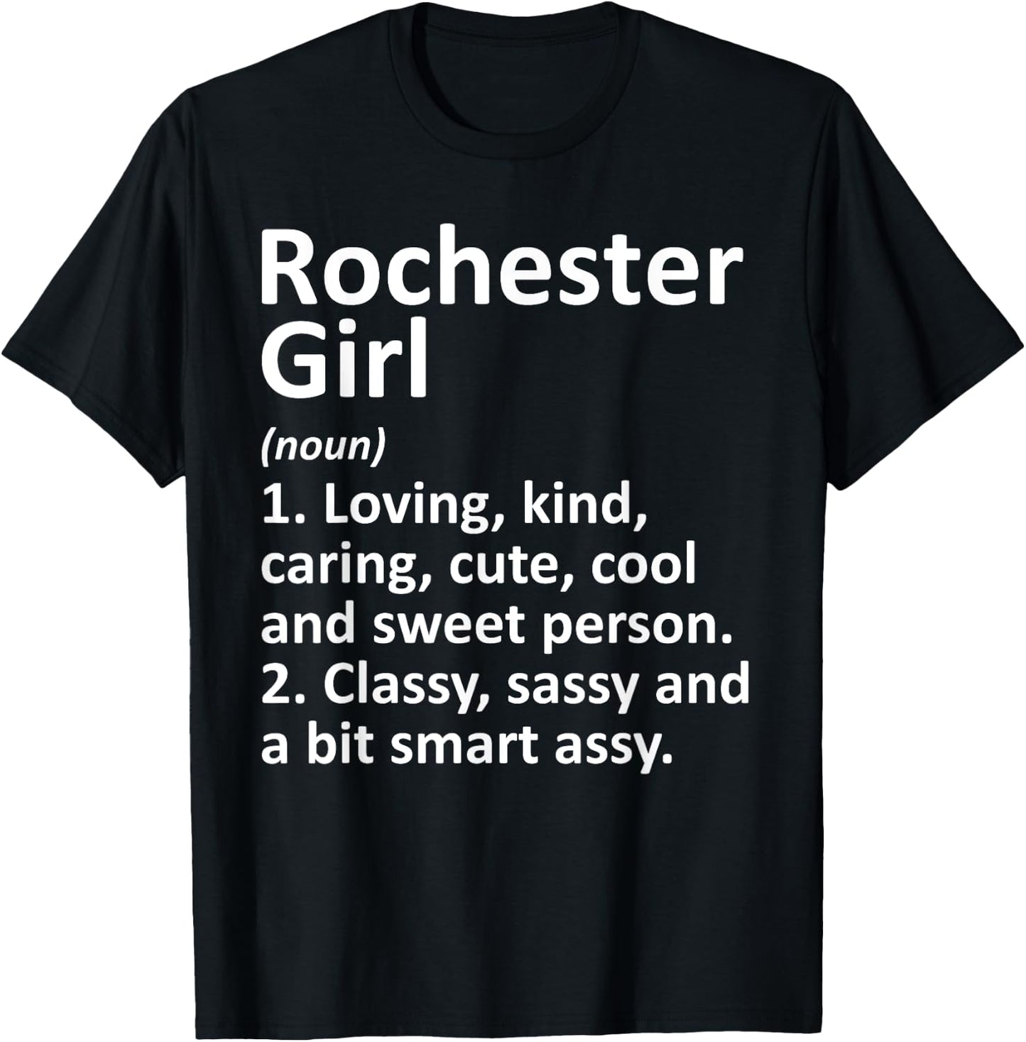 ROCHESTER GIRL NY NEW YORK Funny City Home Roots Gift T-Shirt - T-Shirt | Black