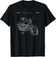 Classic Vintage Patent Print 1999 Motorbike T-Shirt - T-Shirt | Black
