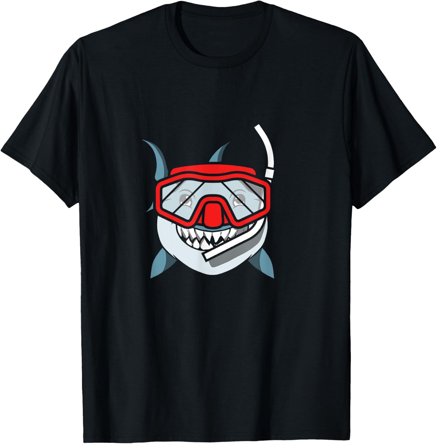 Snorkeling Shark Diving Gift I Underwater Snorkel T-Shirt - T-Shirt | Black