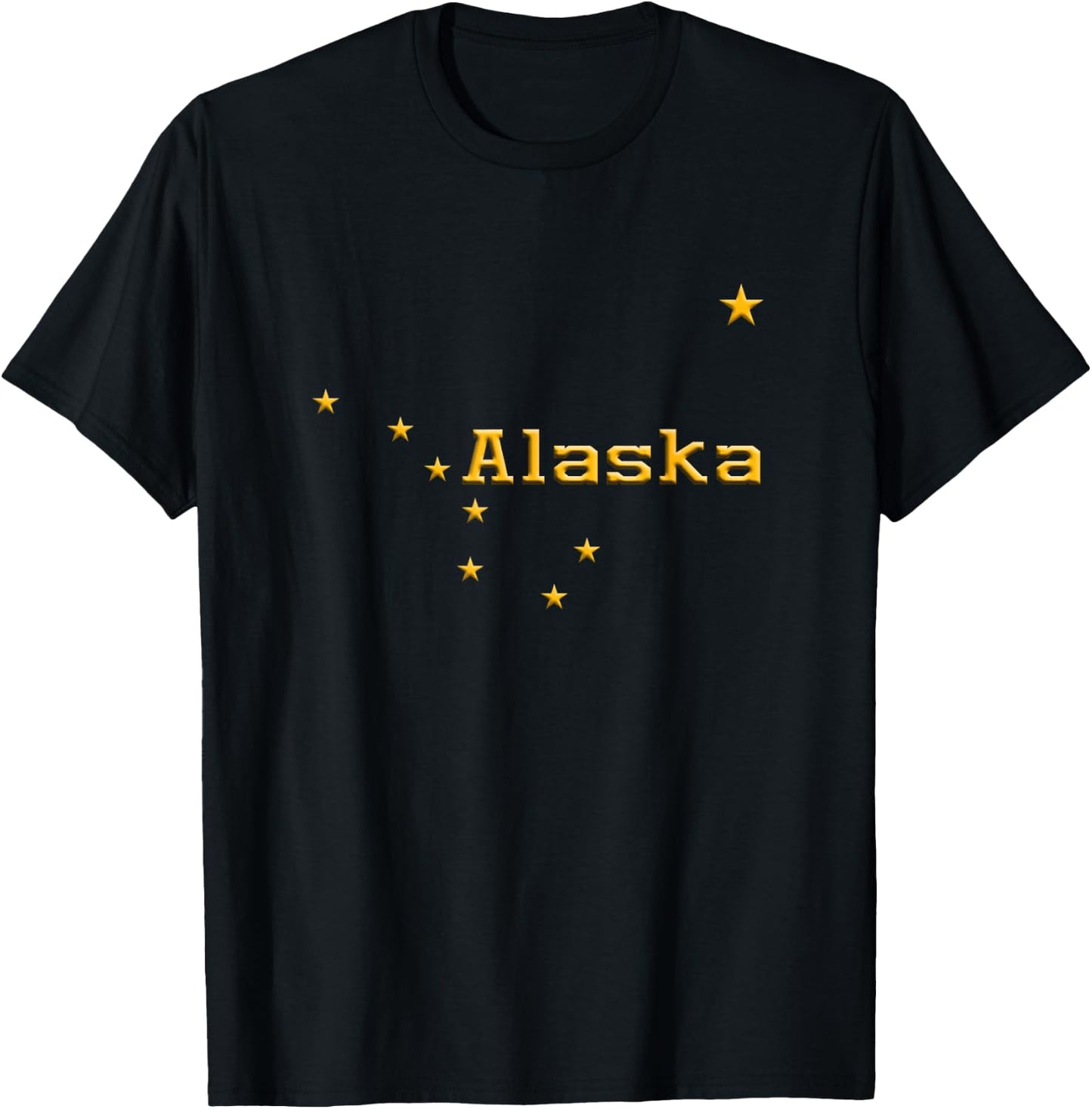 Alaska State Flag Astrology Big Dipper Polaris T-Shirt - T-Shirt | Black