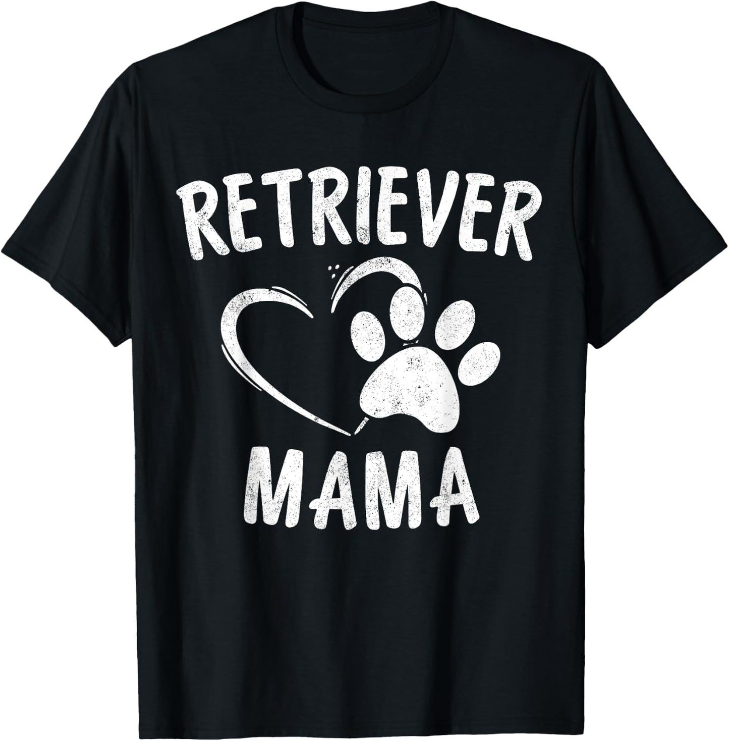 Retriever Mama Gift Black Golden Dog Mom Apparel Retrieving T-Shirt - T-Shirt | Black