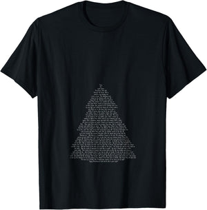 Twas the Night Before Christmas Book on a T-Shirt - T-Shirt | Black