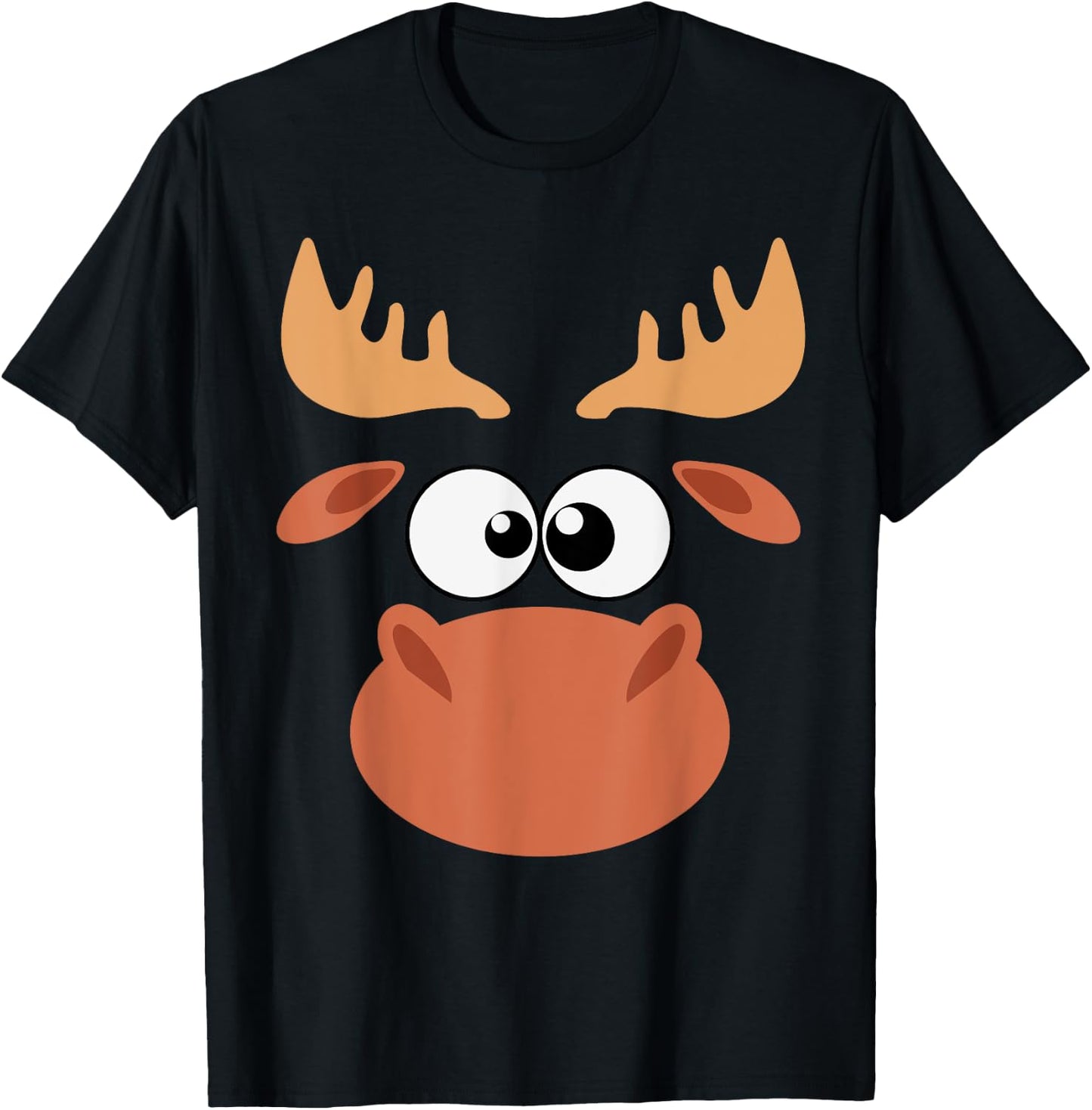Funny Moose Face Gift kids T-Shirt - T-Shirt | Black