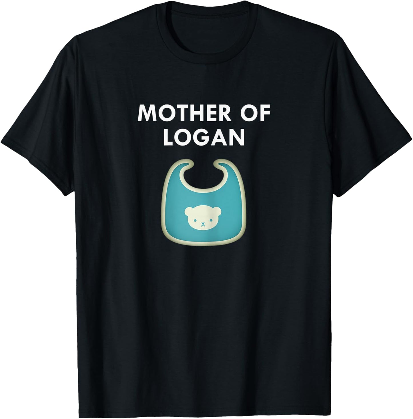 Mother Baby Logan Newborn Boy Individual T Shirt T-Shirt - T-Shirt | Black