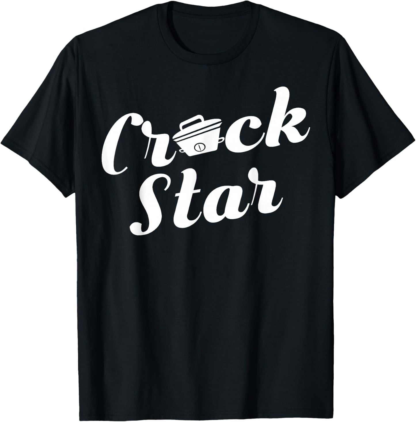 Crock Star Christmas Slow Cook Pot Chef Funny T-Shirt - T-Shirt | Black