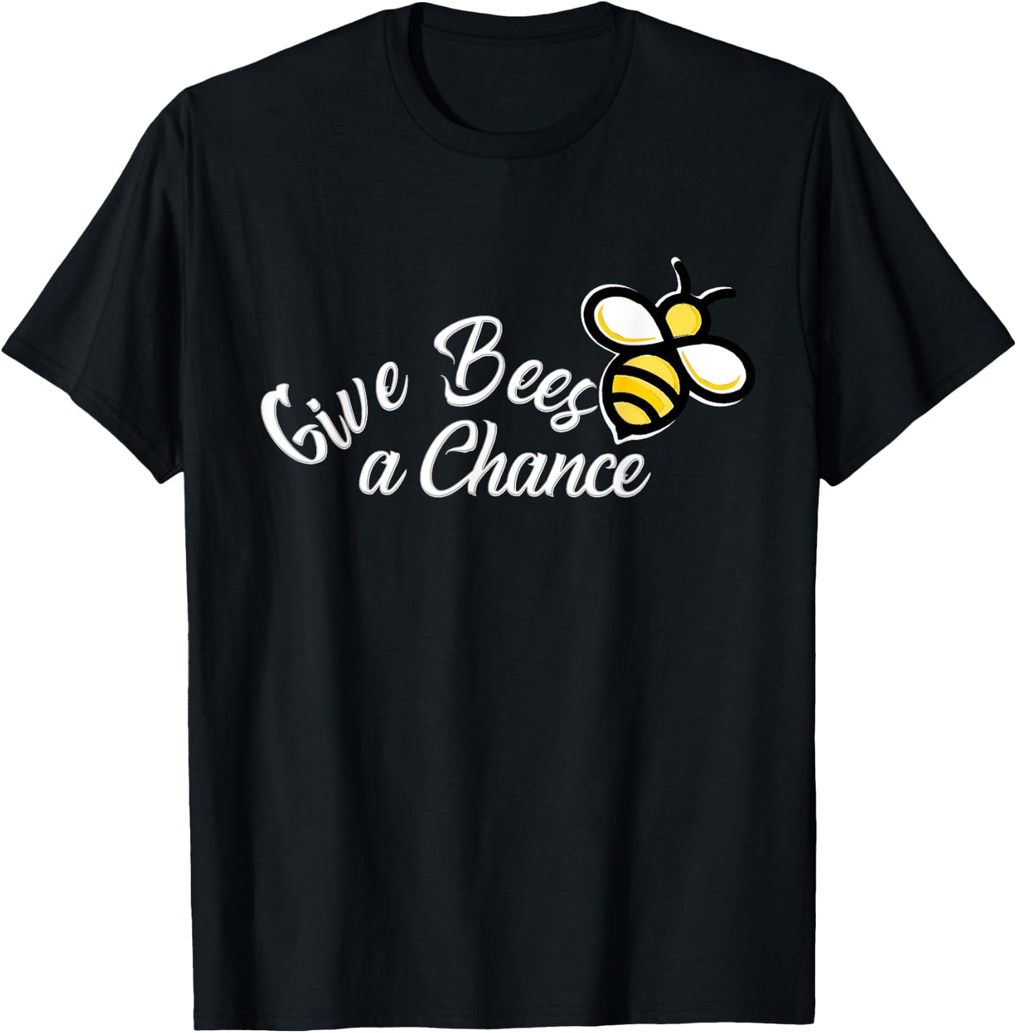 Give Bees a chance T-Shirt - T-Shirt | Black