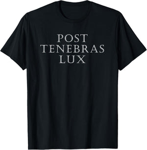 Post Tenebras Lux Reformed Christian T-Shirt - T-Shirt | Black