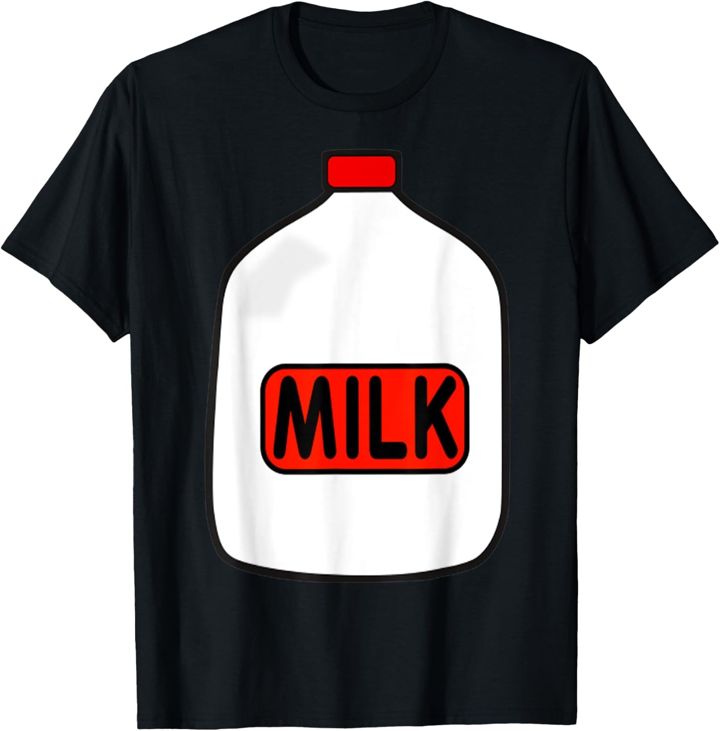 Gallon Of Milk Costume , Match With Cookie Costumes T-Shirt - T-Shirt | Black