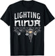 Lighting Ninja Electric Lights Technician Tech T-Shirt - T-Shirt | Black
