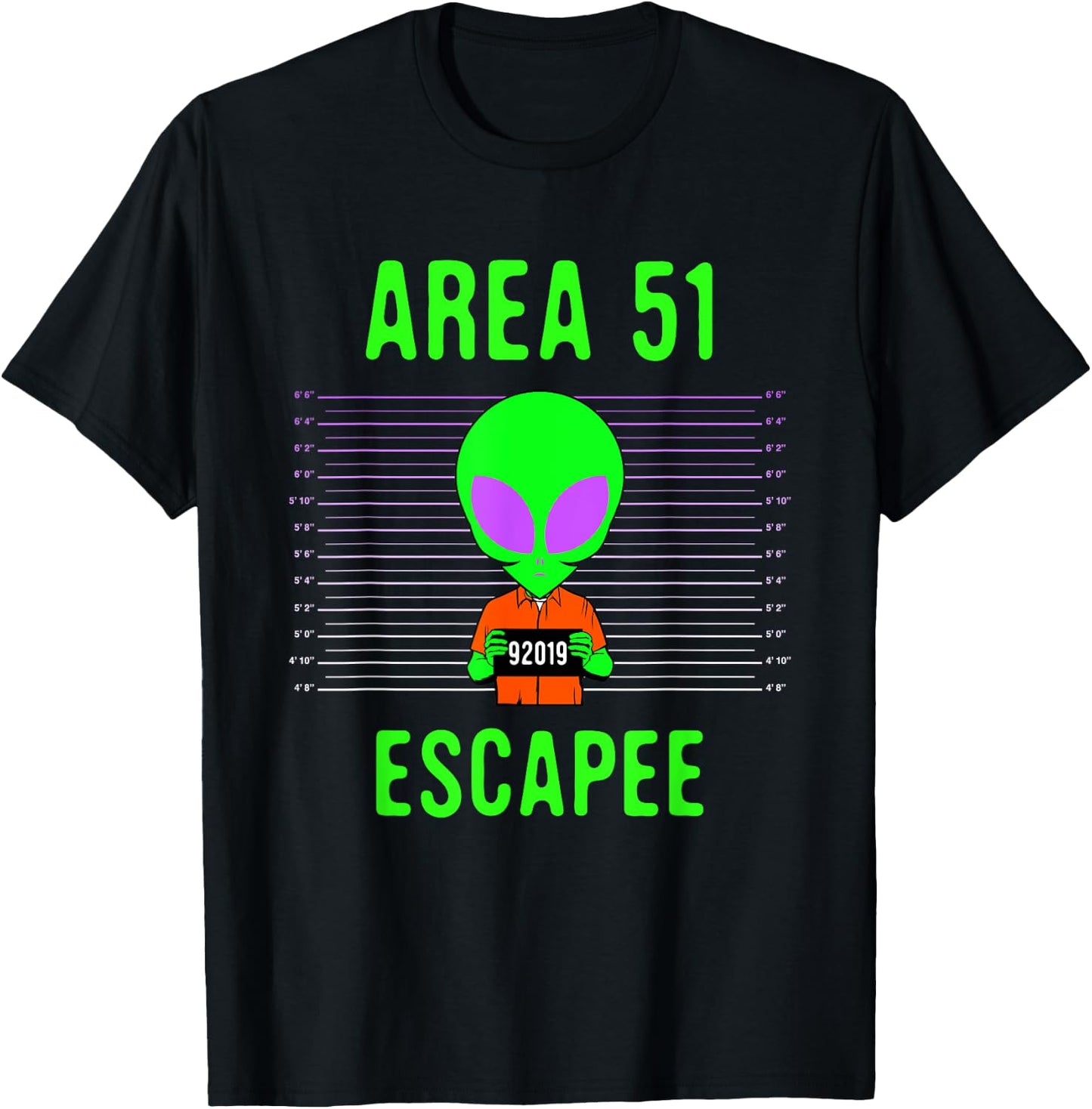 Storm Area 51 Meme Alien Costume Halloween Apparel - Adult - Black - Short Sleeve - Alien Graphic - Halloween - Fantasy - Men, Adults - Small T-Shirt - T-Shirt | Black