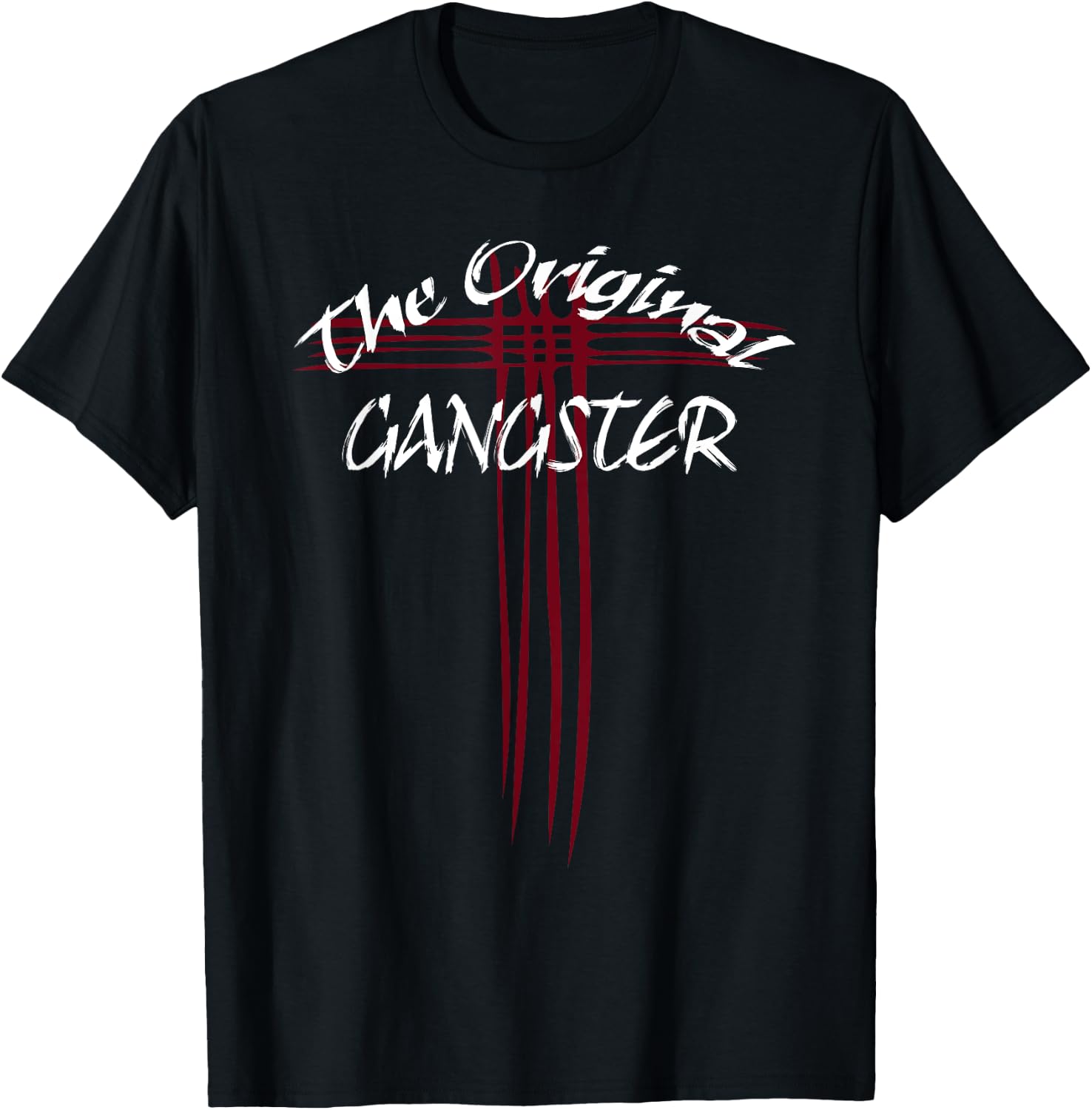 The Original Gangster Jesus Christ Cross Easter T-Shirt - T-Shirt | Black