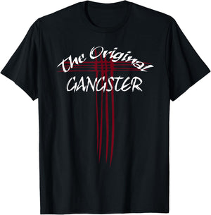 The Original Gangster Jesus Christ Cross Easter T-Shirt - T-Shirt | Black