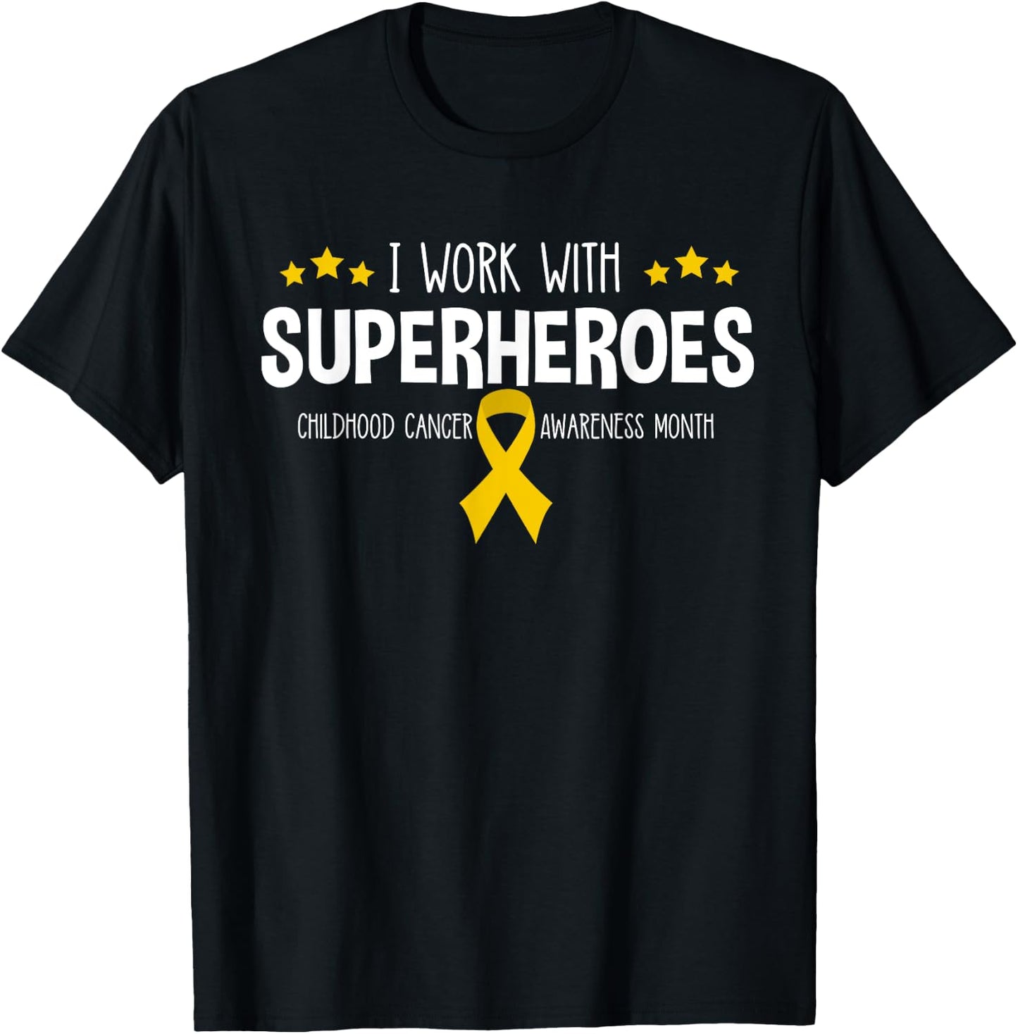Pediatric Oncology RN Nurse Oncologist Ribbon T-Shirt - T-Shirt | Black