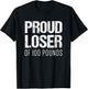Gym Shirt | Weight Loss Goals | Proud Loser of 100 Pounds T-Shirt - T-Shirt | Black