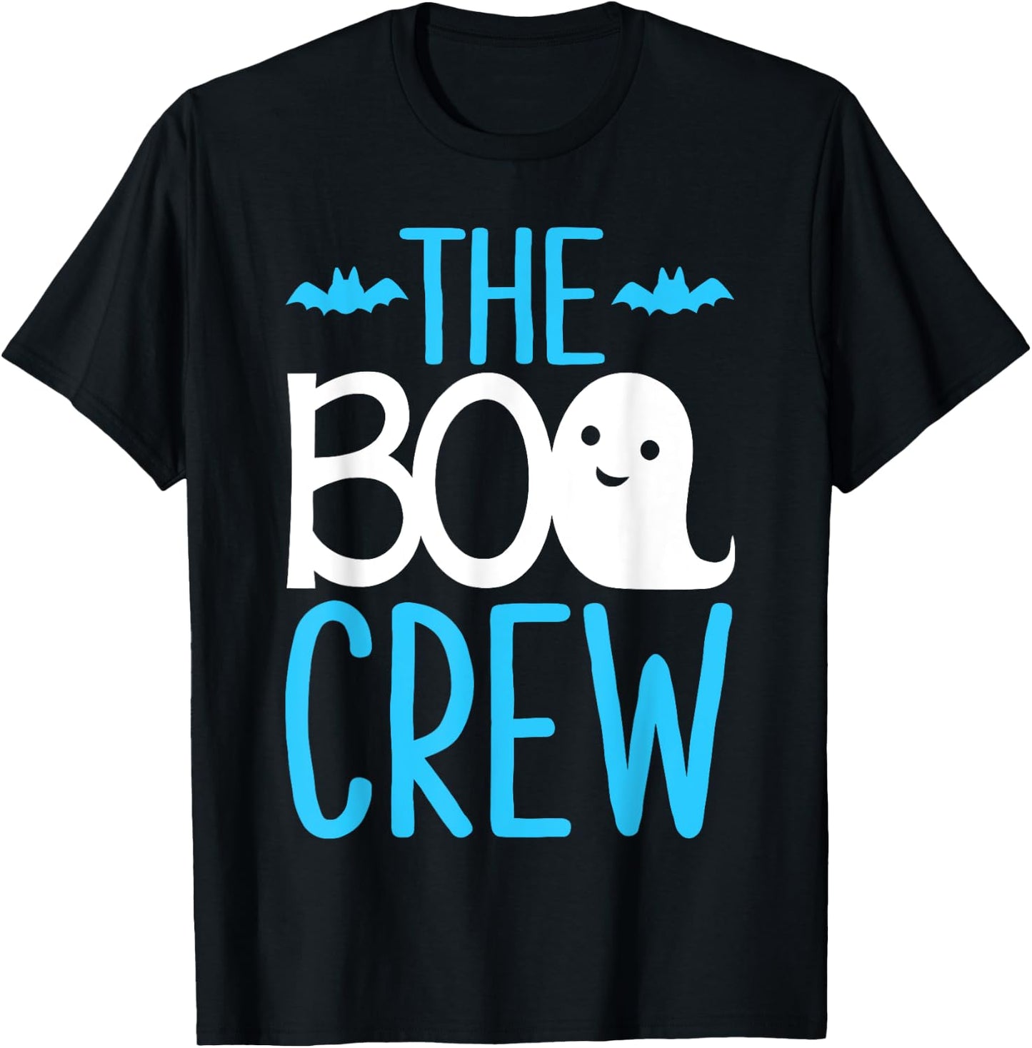 The Boo Crew Shirt Matching Halloween Blue T-Shirt - T-Shirt | Black