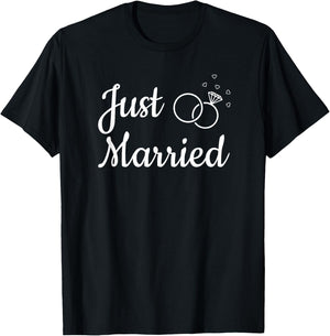 We Just Got Married - Just Married Newlywed Couples T-Shirt - T-Shirt | Black