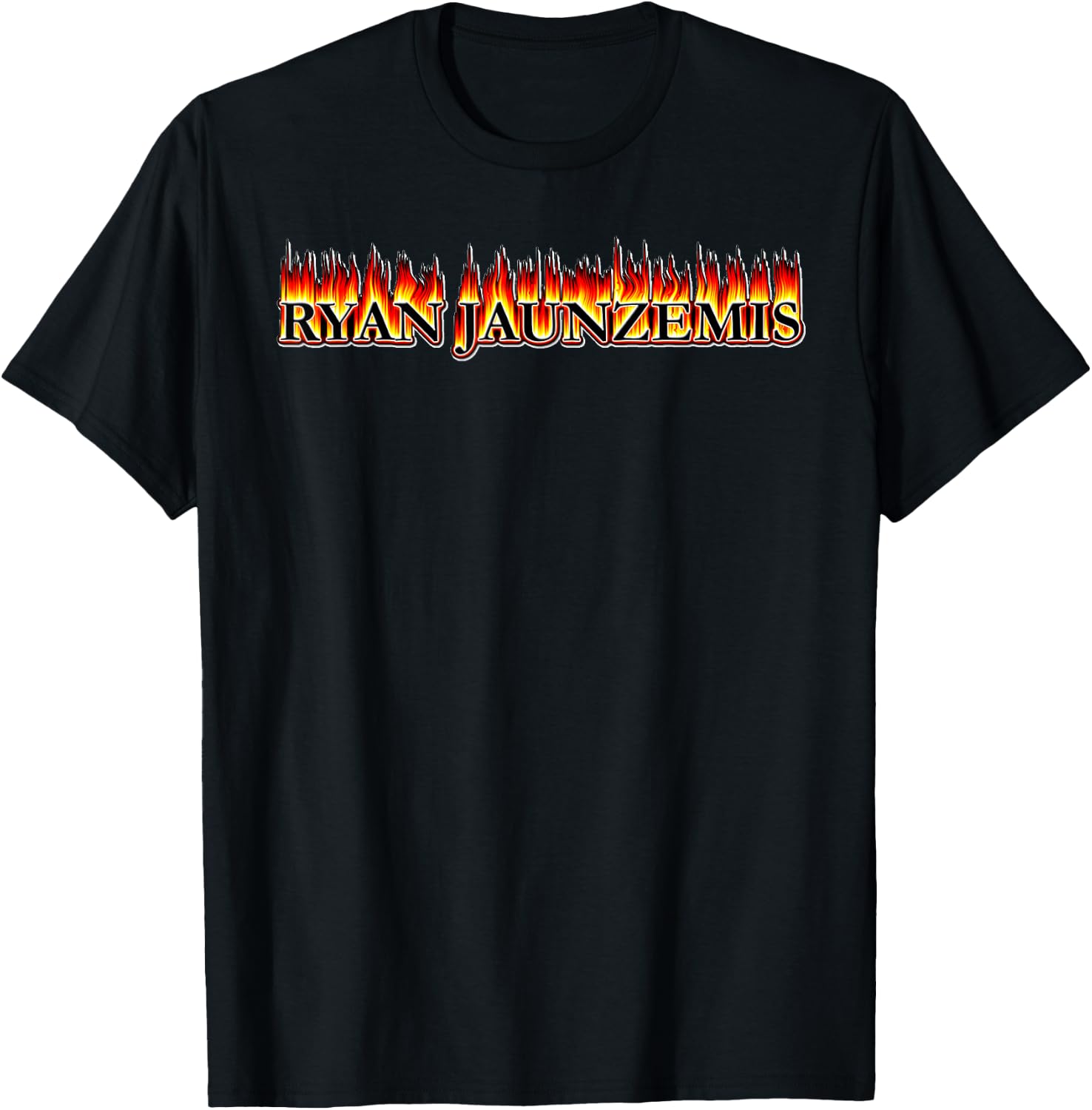 RYAN JAUNZEMIS - "Classic Fire Logo" T-Shirt - T-Shirt | Black
