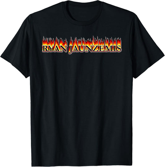RYAN JAUNZEMIS - "Classic Fire Logo" T-Shirt - T-Shirt | Black