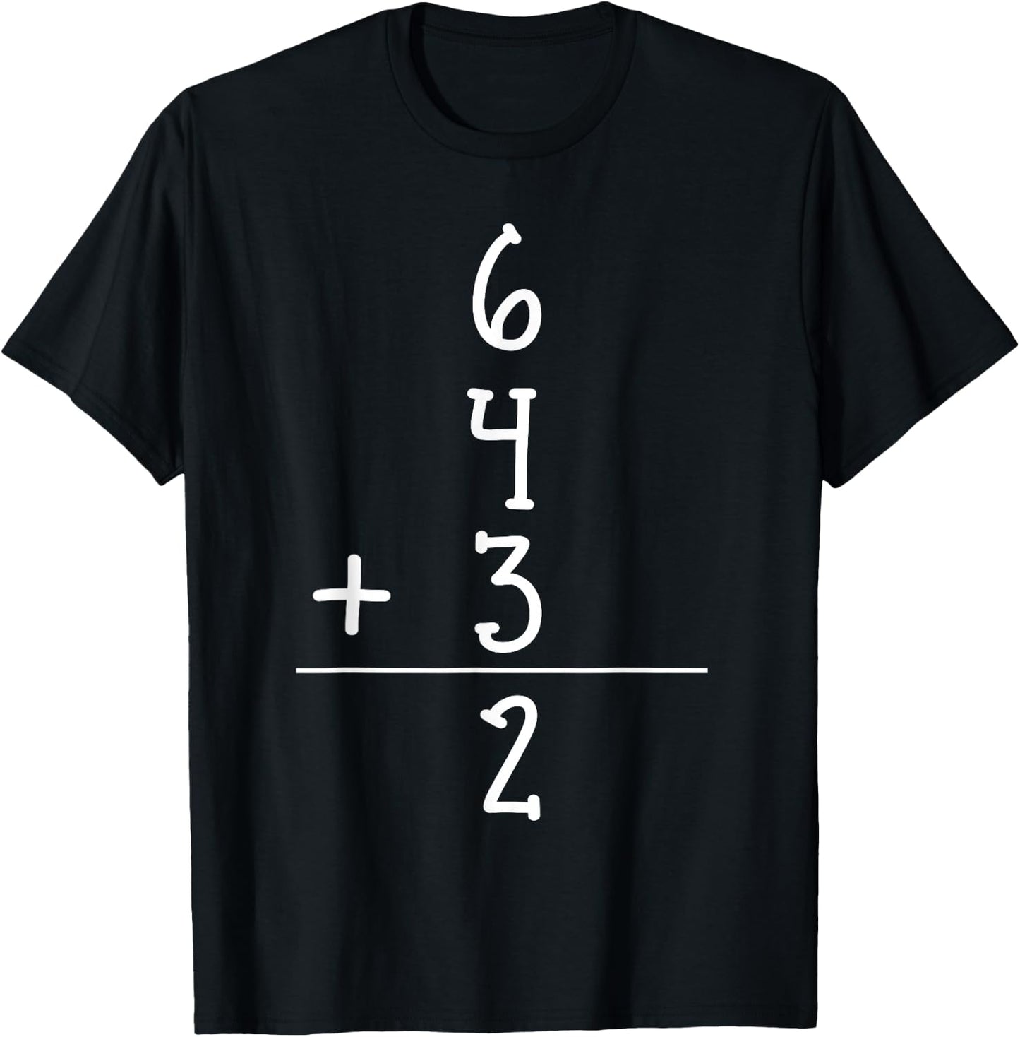 Funny Baseball Gift 6+4+3 2 baseball Double Play T-Shirt - T-Shirt | Black