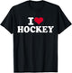 I love hockey T-Shirt - T-Shirt | Black