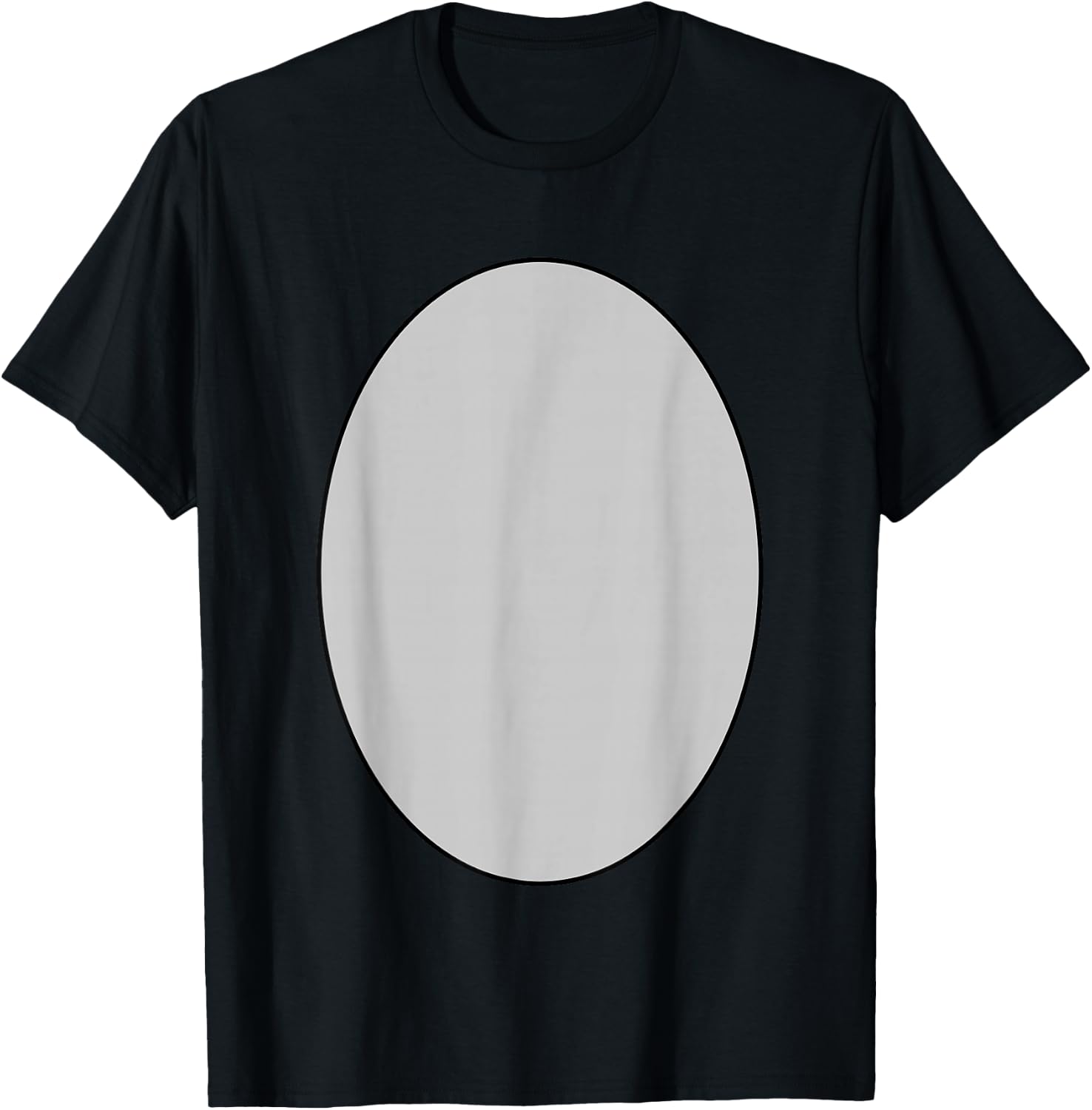 Easy Lazy Diy Donkey Costume Grey Circle Donkey Belly T-Shirt - T-Shirt | Black