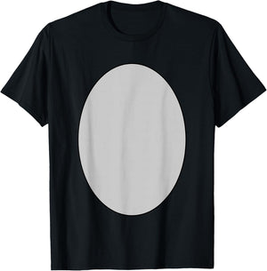 Easy Lazy Diy Donkey Costume Grey Circle Donkey Belly T-Shirt - T-Shirt | Black
