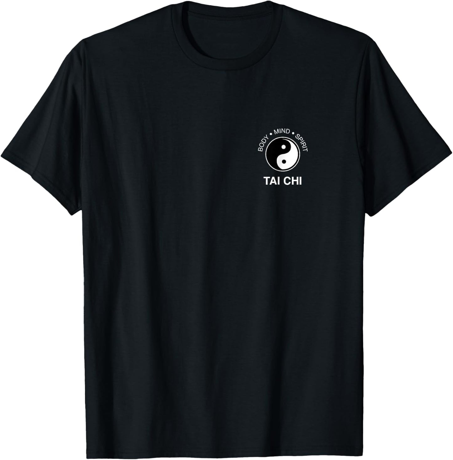 Tai Chi for Mind Body Wellness Yin Yang Small T-Shirt - T-Shirt | Black
