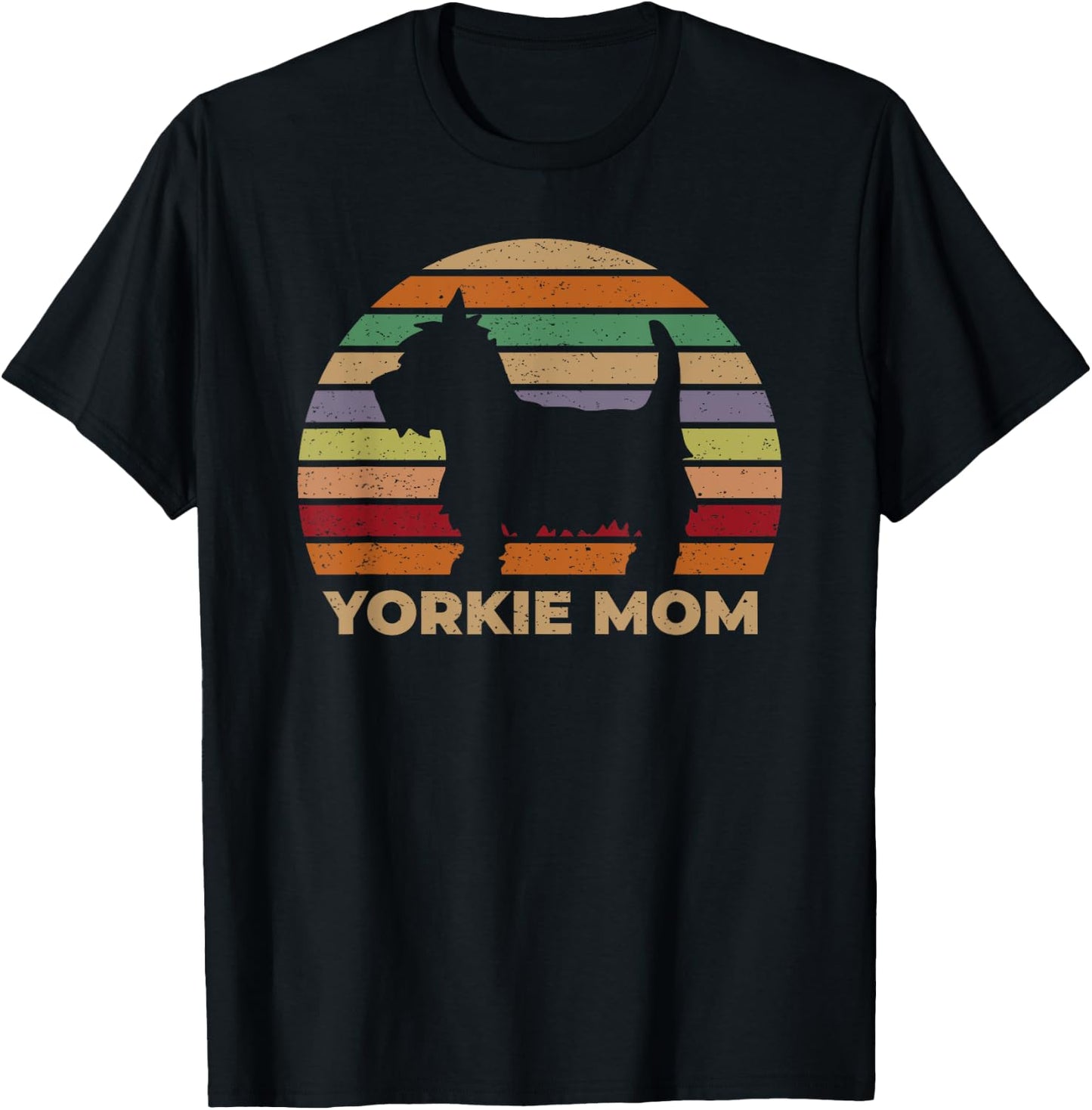 Yorkie Mom, Women, Girls, Yorkshire Terrier Dog Owner T-Shirt - T-Shirt | Black