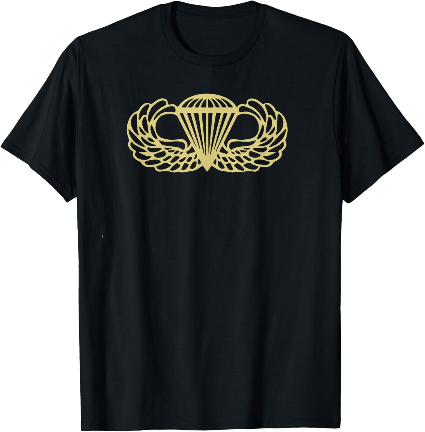 Army Parachute wings badge airborne olive T-Shirt - T-Shirt | Black