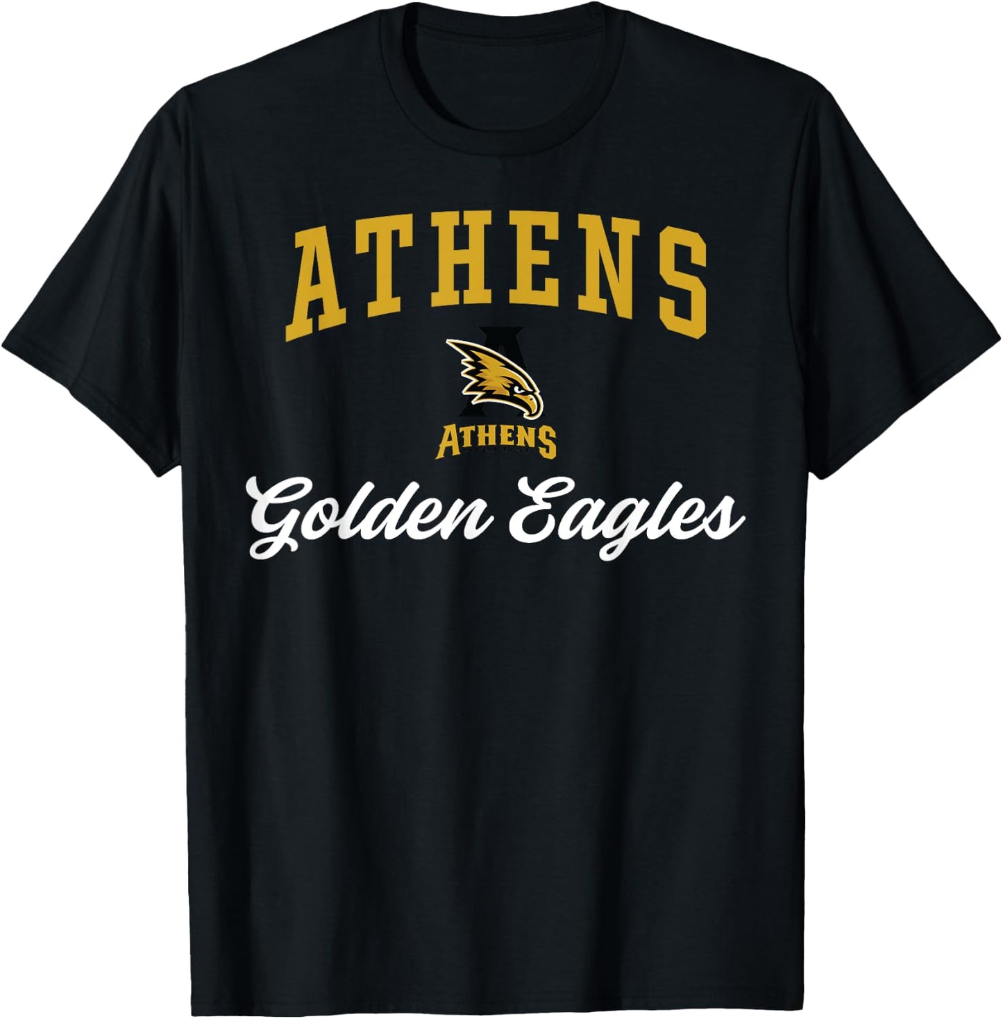 Athens High School Golden Eagles C3 T-Shirt - T-Shirt | Black