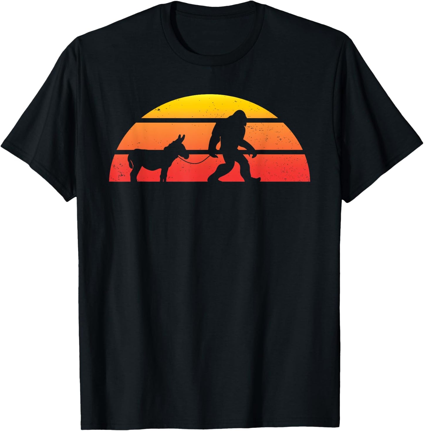 Bigfoot Donkey Outfit Clothes Stuff Lover Sasquatch Gift Men T-Shirt - T-Shirt | Black