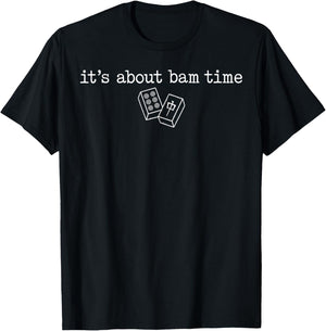 It's About Bam Time Mahjong Time Chinese Tile Game Funny T-Shirt - T-Shirt | Black
