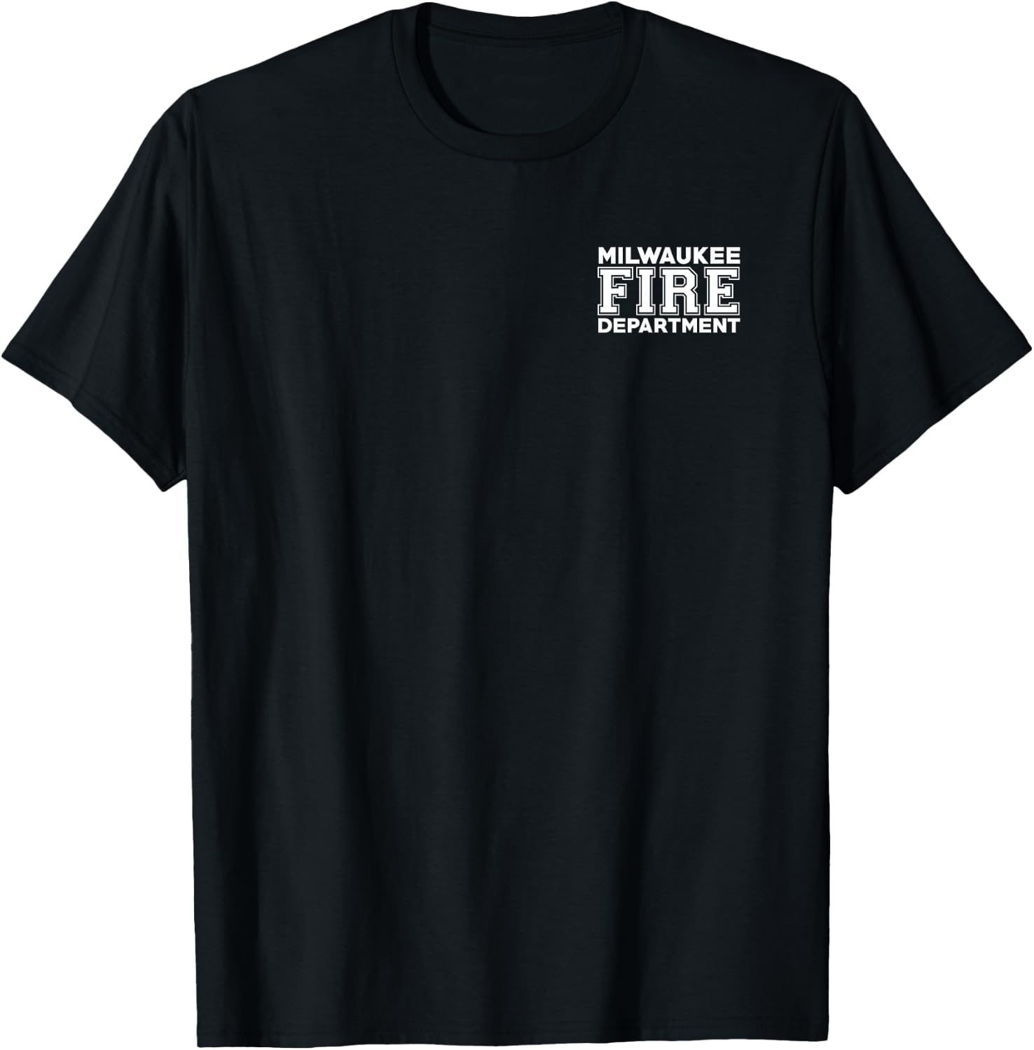 City of Milwaukee Fire Rescue Wisconsin Firefighter T-Shirt - T-Shirt | Black