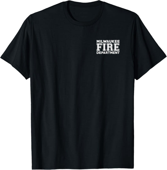 City of Milwaukee Fire Rescue Wisconsin Firefighter T-Shirt - T-Shirt | Black