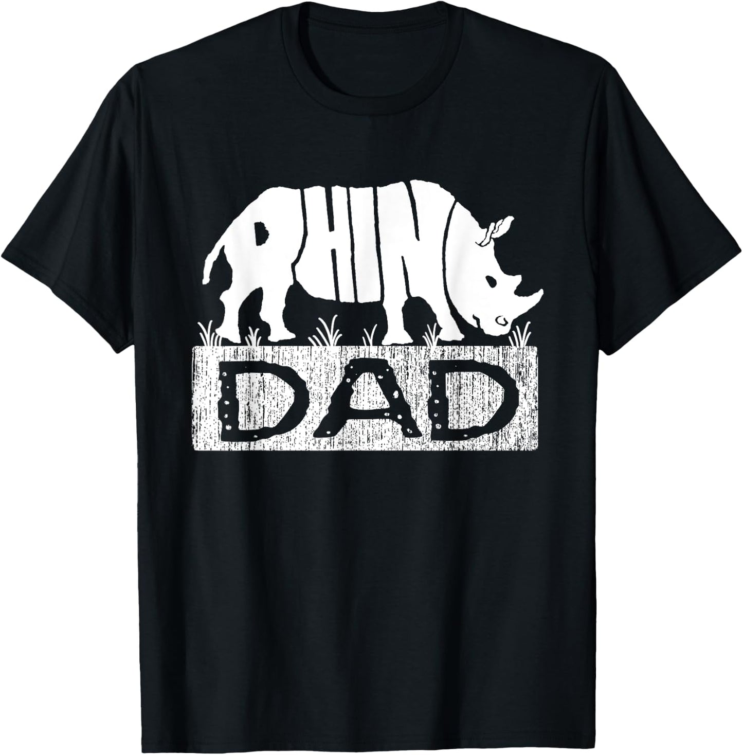 Rhino Dad Funny Rhinos Chubby Unicorns shirts Gifts T-Shirt - T-Shirt | Black