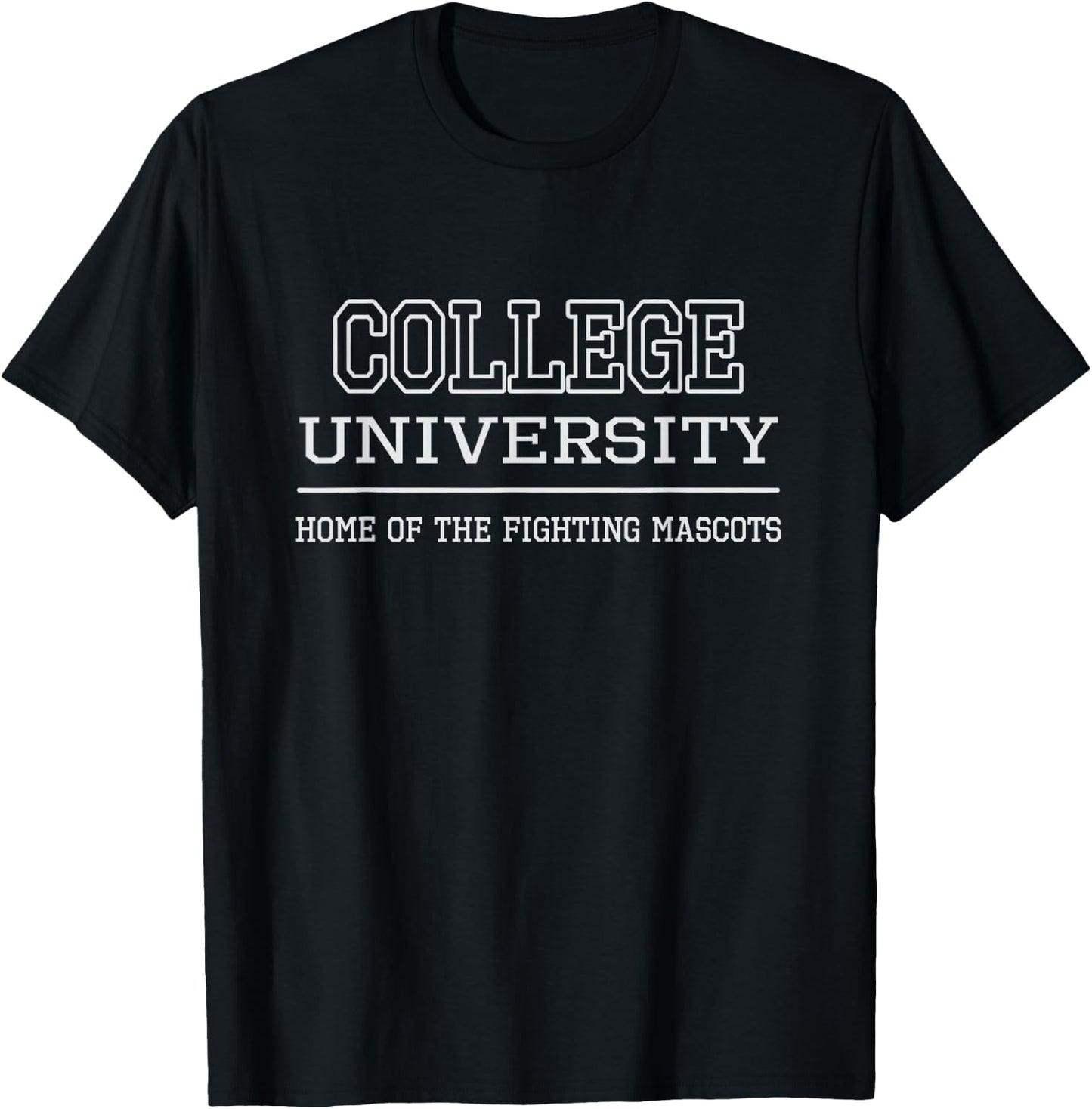 College University Fun Generic Education T-Shirt - T-Shirt | Black